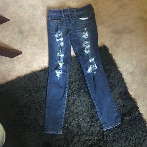 Ripped super stretch American Eagle jeans